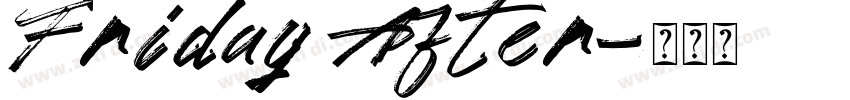 Friday After字体转换